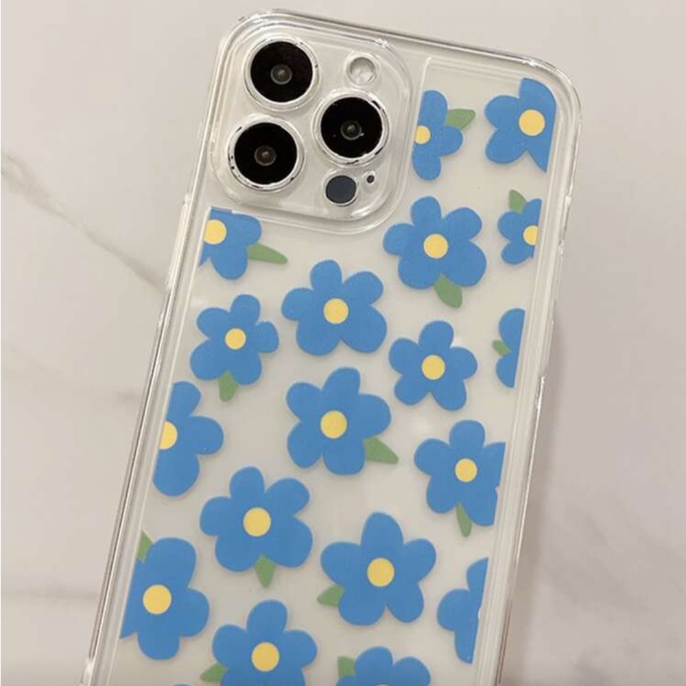 ⚠️Clearance iPhone 13 Pro Floral Blue Phone Case - Picture 3 of 5